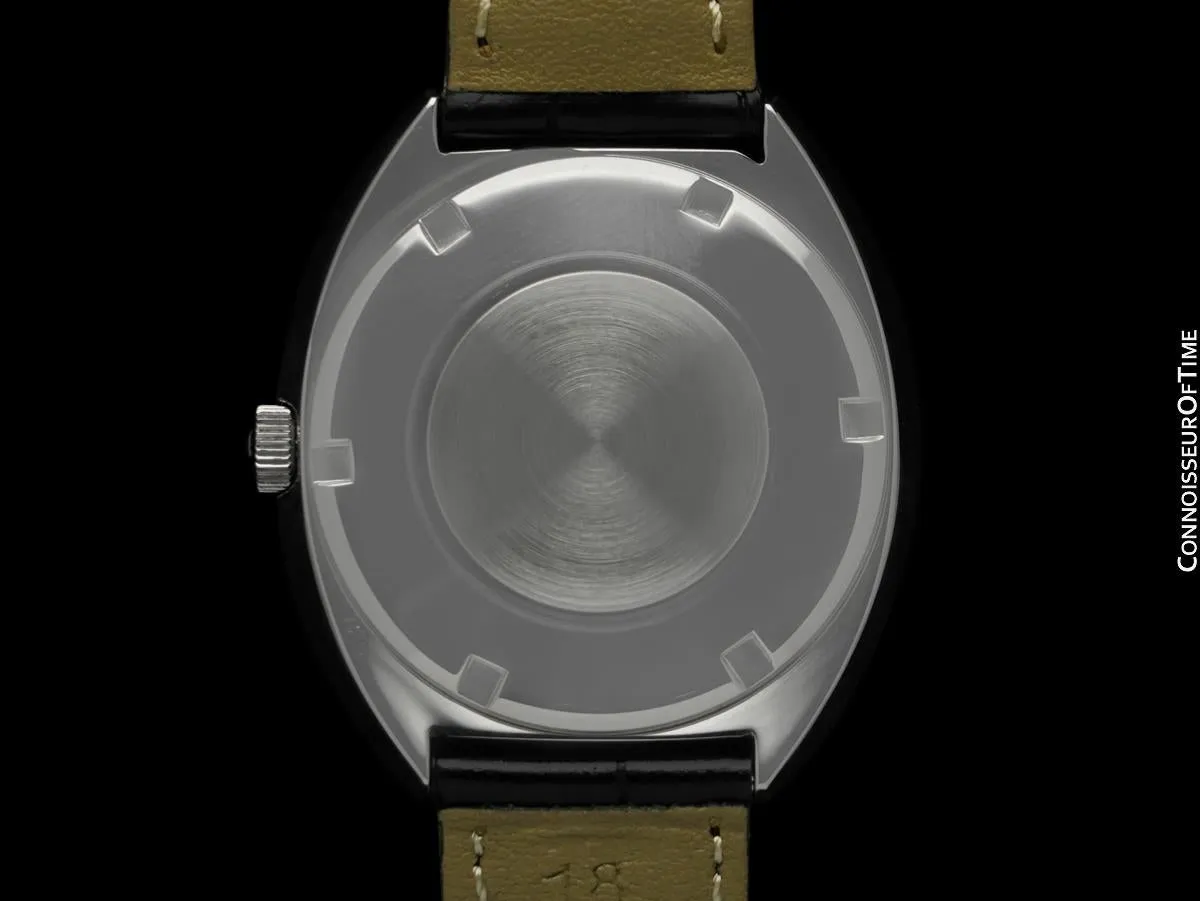 1969 Omega Geneve Vintage Mens Large 37mm Cal. 565 Watch with Emerald Green Dial - Stainless Steel