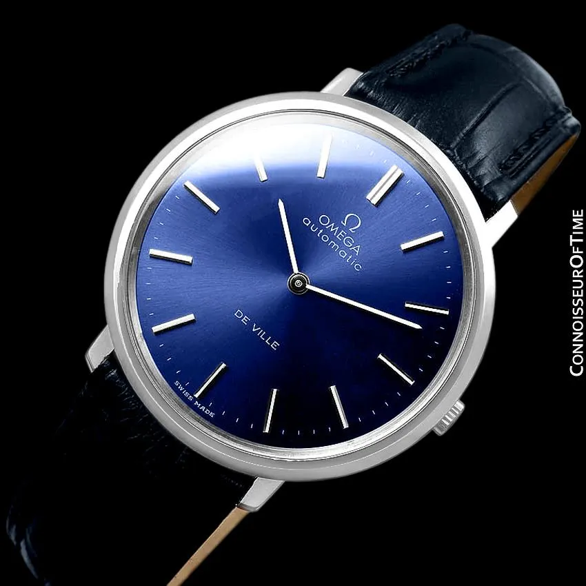 1969 Omega Vintage De Ville Mens Full Size Automatic Watch - Stainless Steel