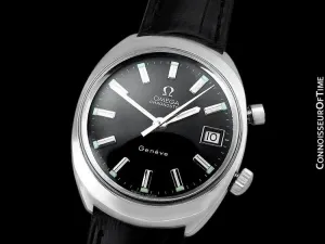 1970 Omega Chronostop Vintage Mens Retro Sporting Chronograph Watch with Date - Stainless Steel