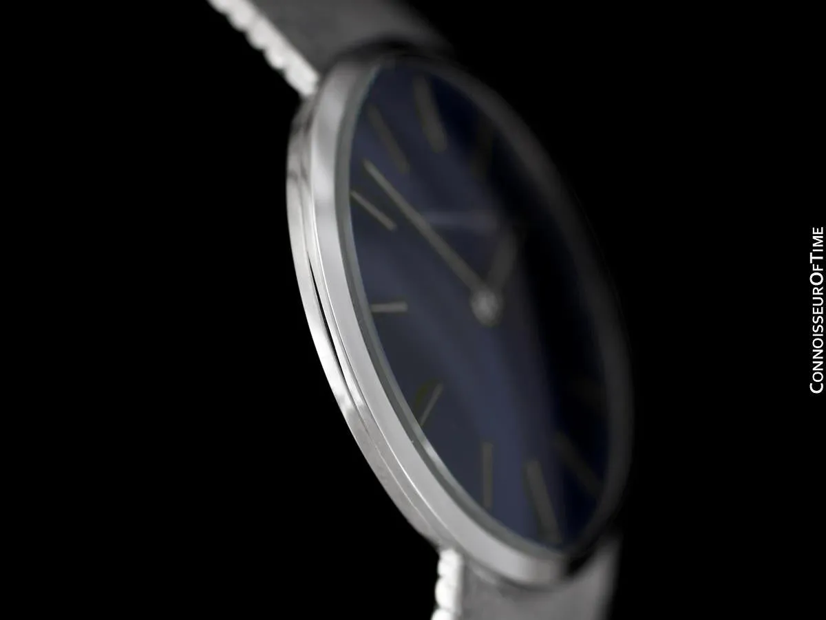 1970's Audemars Piguet Vintage Mens Thin Dress Bracelet Watch - 18K White Gold
