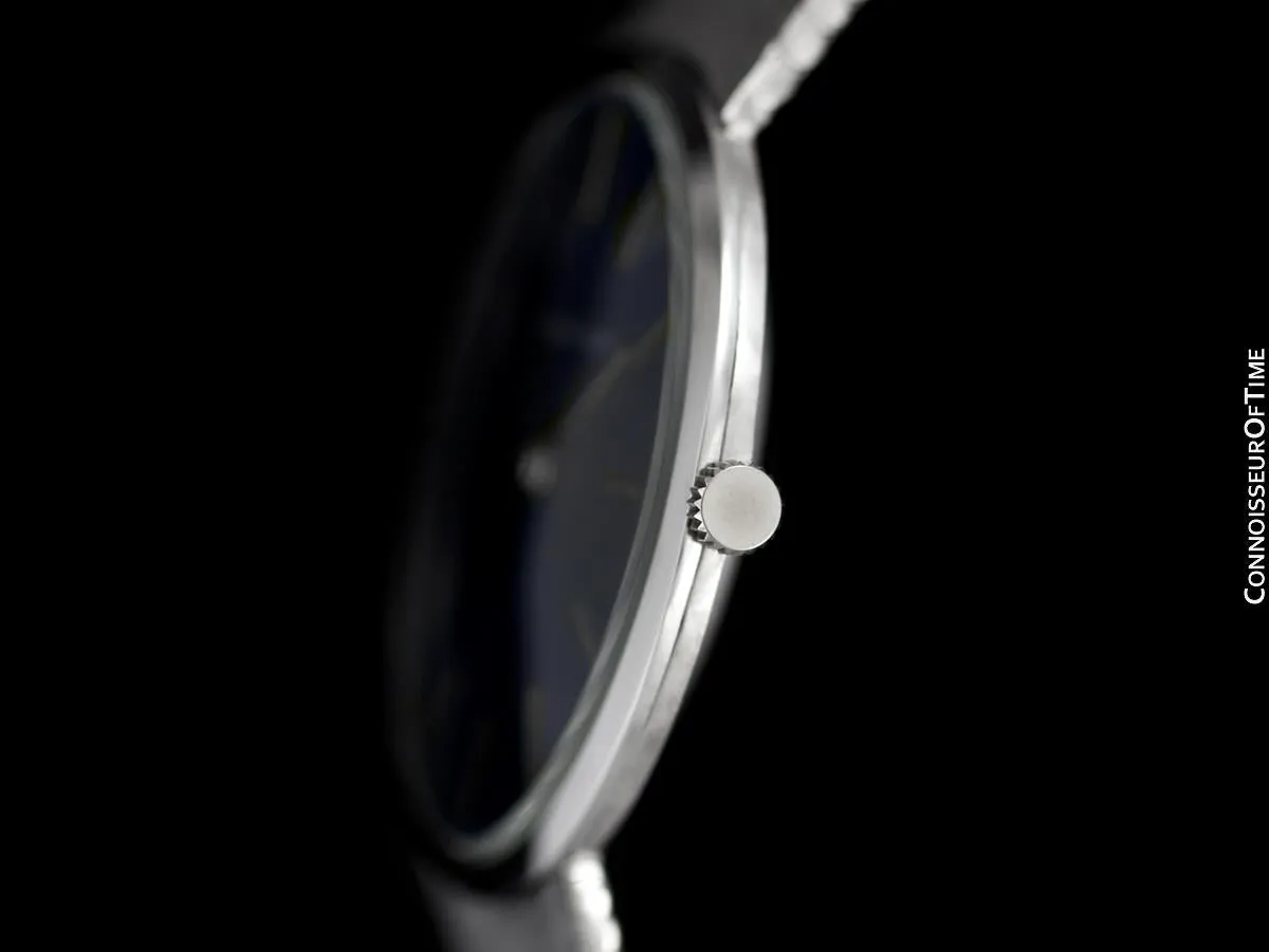 1970's Audemars Piguet Vintage Mens Thin Dress Bracelet Watch - 18K White Gold