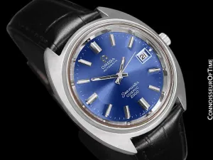 1970's Omega Seamaster Cosmic 2000 Vintage Retro Mens Dive Watch, Date - Stainless Steel