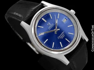 1970's Omega Seamaster Cosmic 2000 Vintage Retro Mens Dive Watch, Date - Stainless Steel