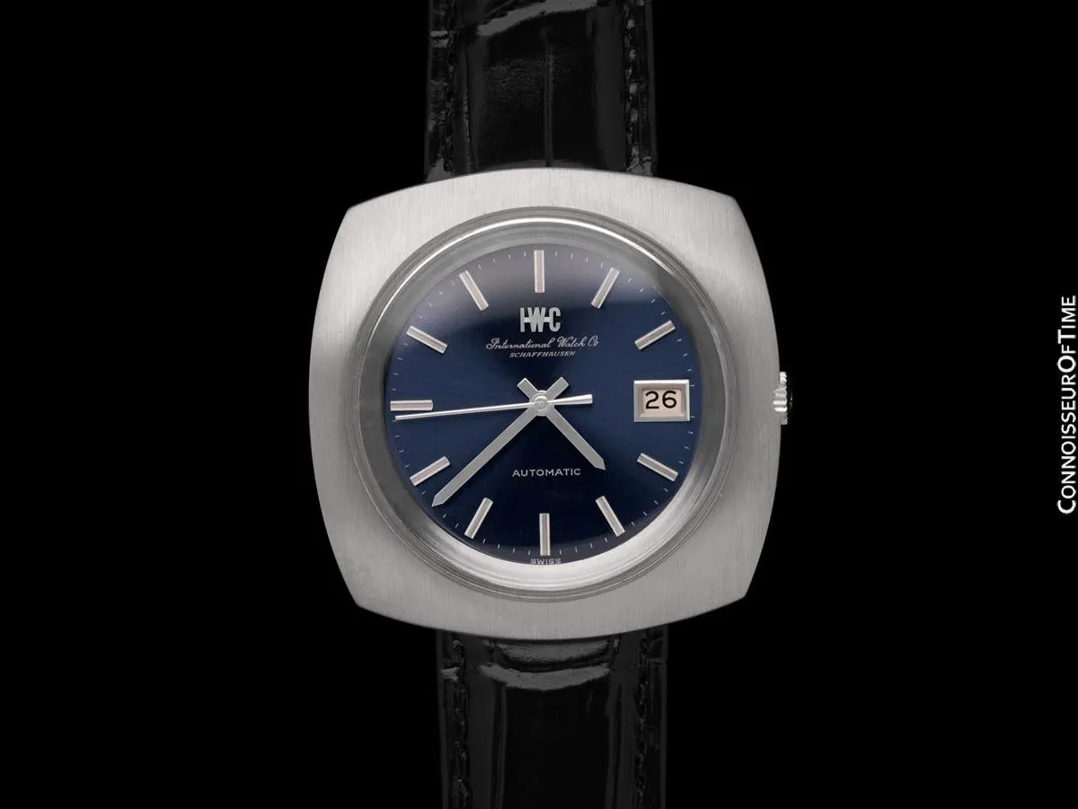 1971 IWC Vintage Mens Jumbo Size Retro Watch, Cal. 8541B Pellaton Automatic - Stainless Steel