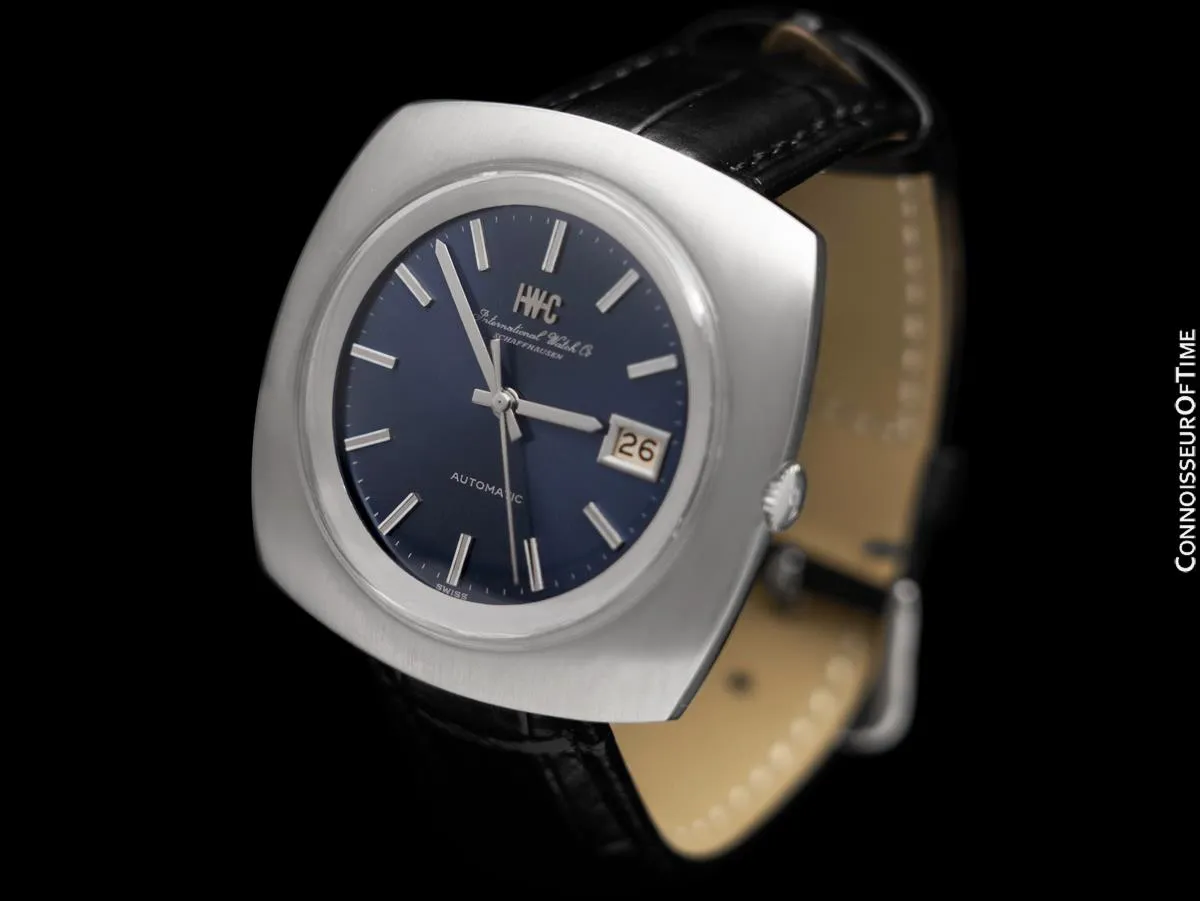 1971 IWC Vintage Mens Jumbo Size Retro Watch, Cal. 8541B Pellaton Automatic - Stainless Steel