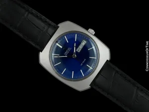 1971 Omega De Ville Vintage Large Mens Automatic Classic Retro Watch - Stainless Steel