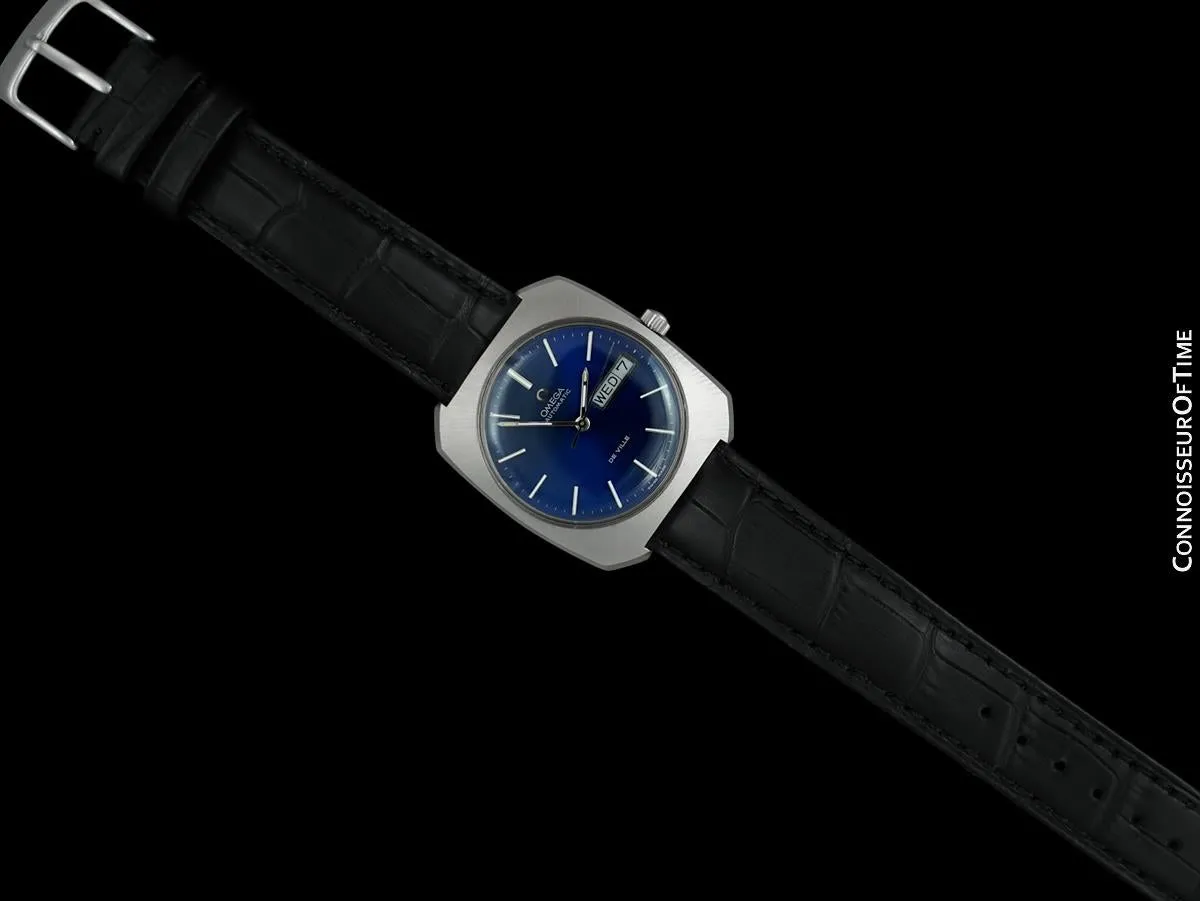 1971 Omega De Ville Vintage Large Mens Automatic Classic Retro Watch - Stainless Steel