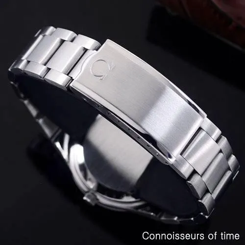 1973 Omega Geneve Vintage Mens Automatic Bracelet Watch, Quick-Setting Date - Stainless Steel