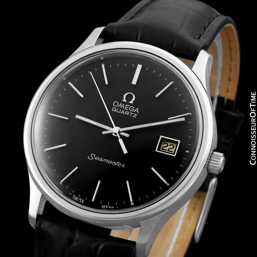 1977 Omega Seamaster Classic Vintage Mens Full Size Accuset Watch, Date - Stainless Steel