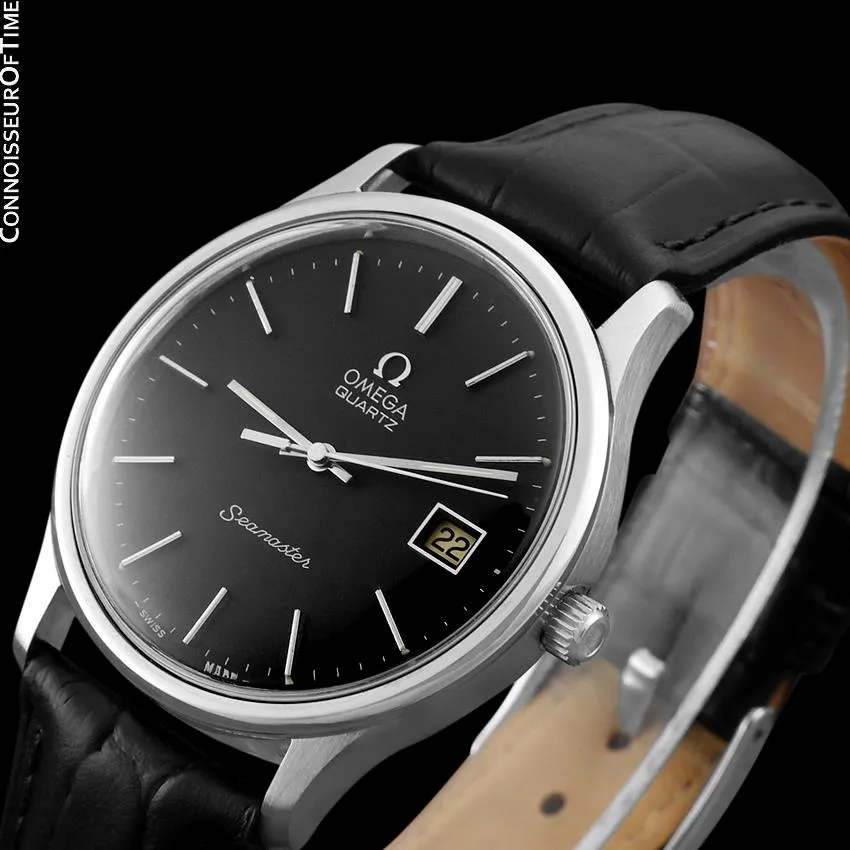 1977 Omega Seamaster Classic Vintage Mens Full Size Accuset Watch, Date - Stainless Steel