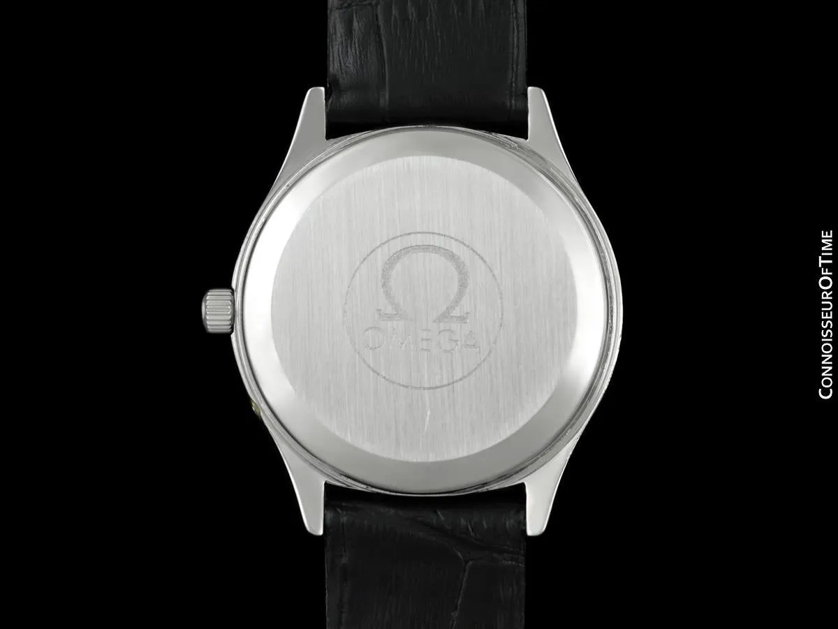 1978 Omega Seamaster Classic Vintage Mens Silver Dial Day Date Quartz Watch - Stainless Steel