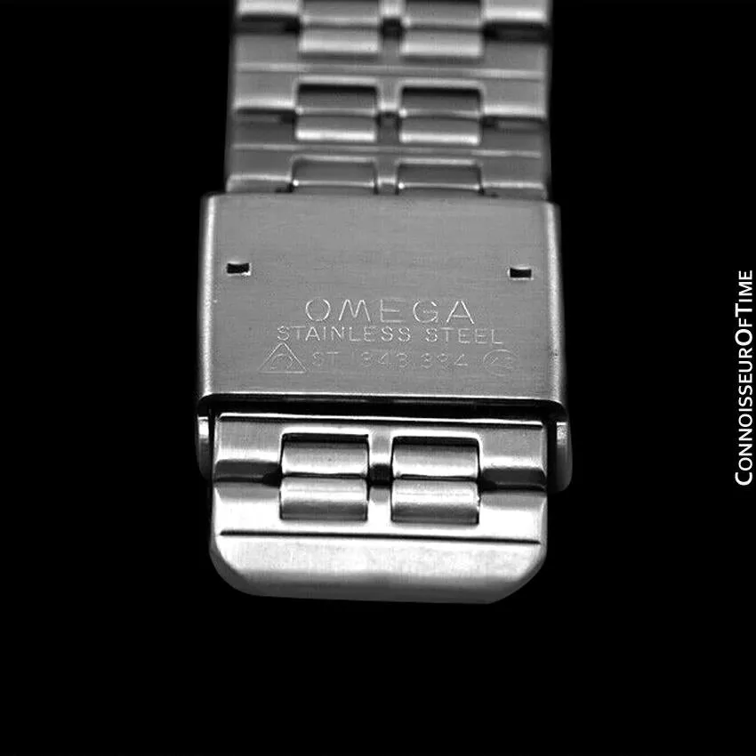 1981 Omega De Ville Classic Retro Mens Accuset Watch, Quick-Setting Hour - Stainless Steel