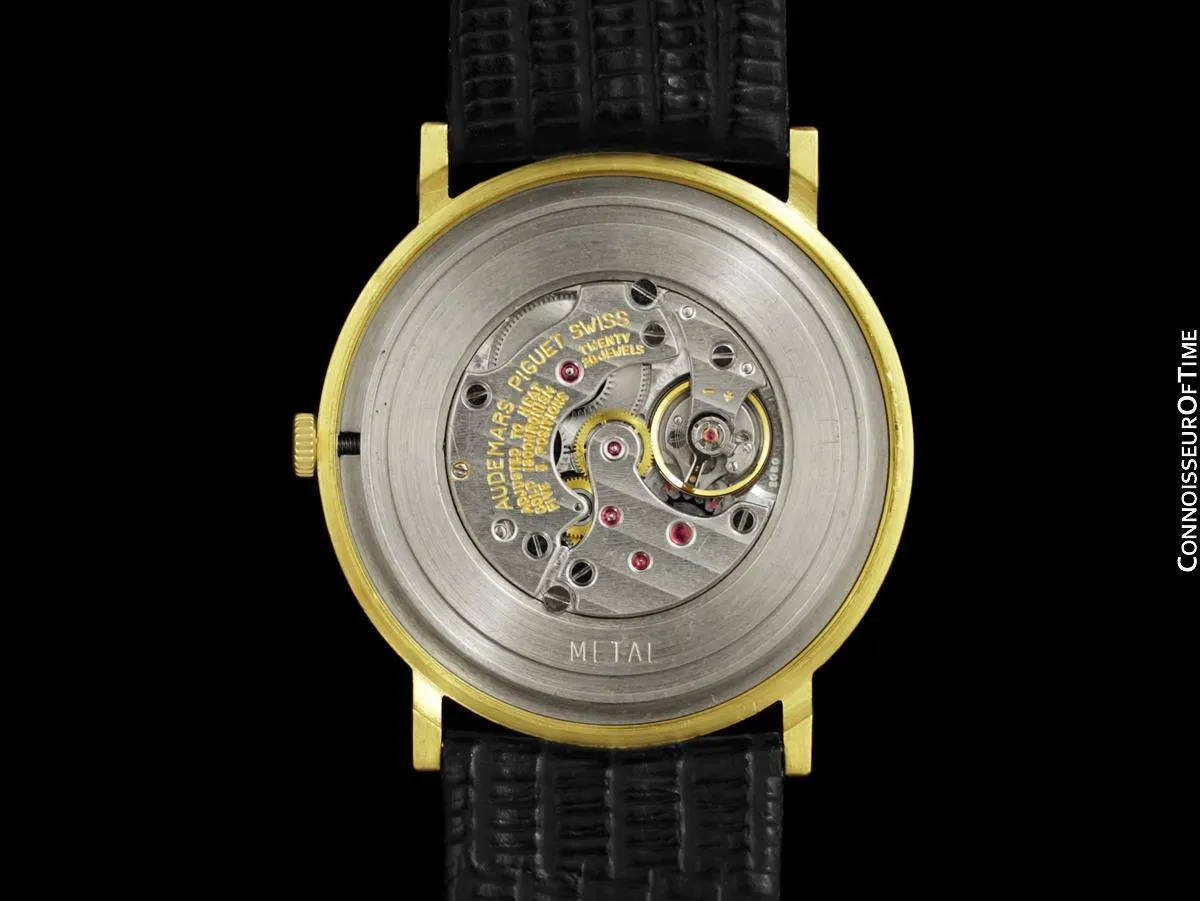 1990's Audemars Piguet Mens Ultra Thin Handwound Watch - 18K Gold