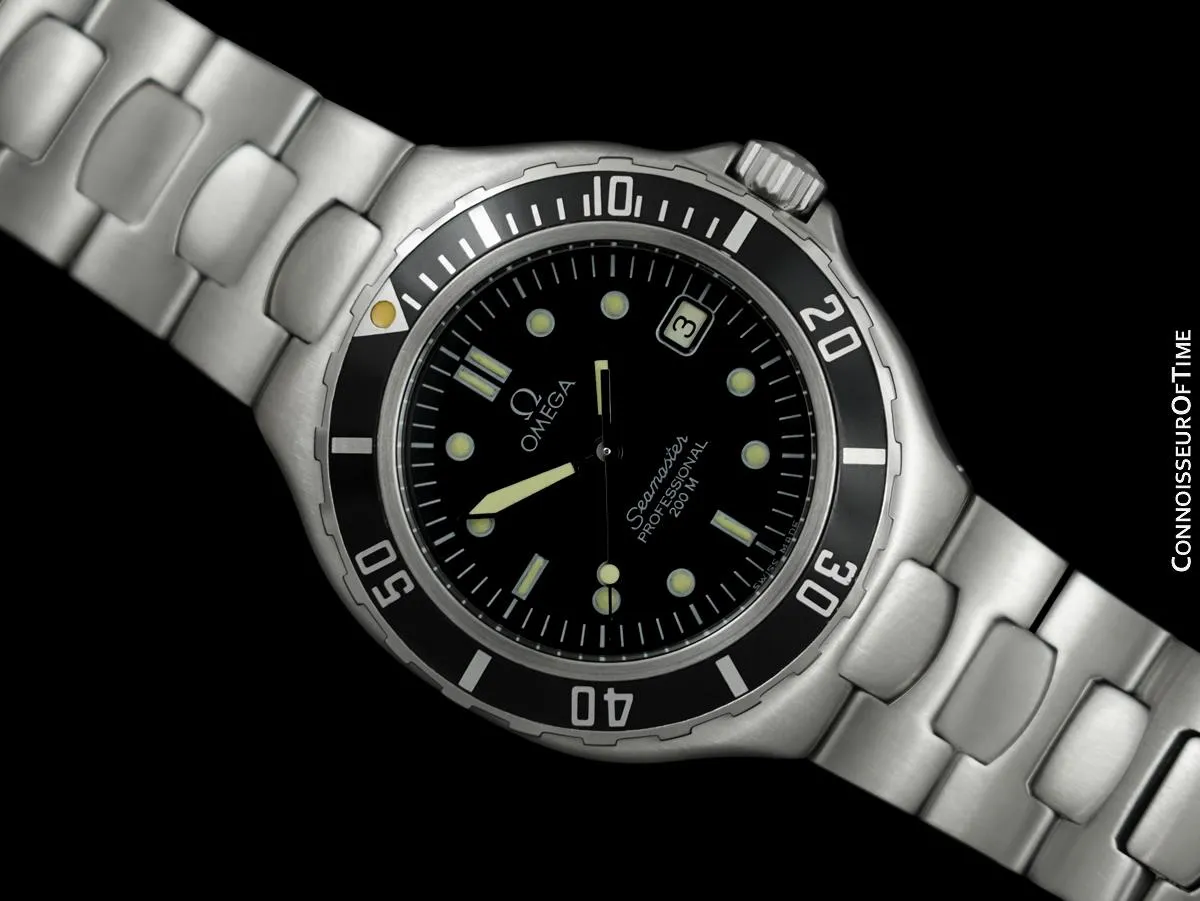 1993 Omega Seamaster 200M Pre-Bond Dive Watch, Date - Stainless Steel