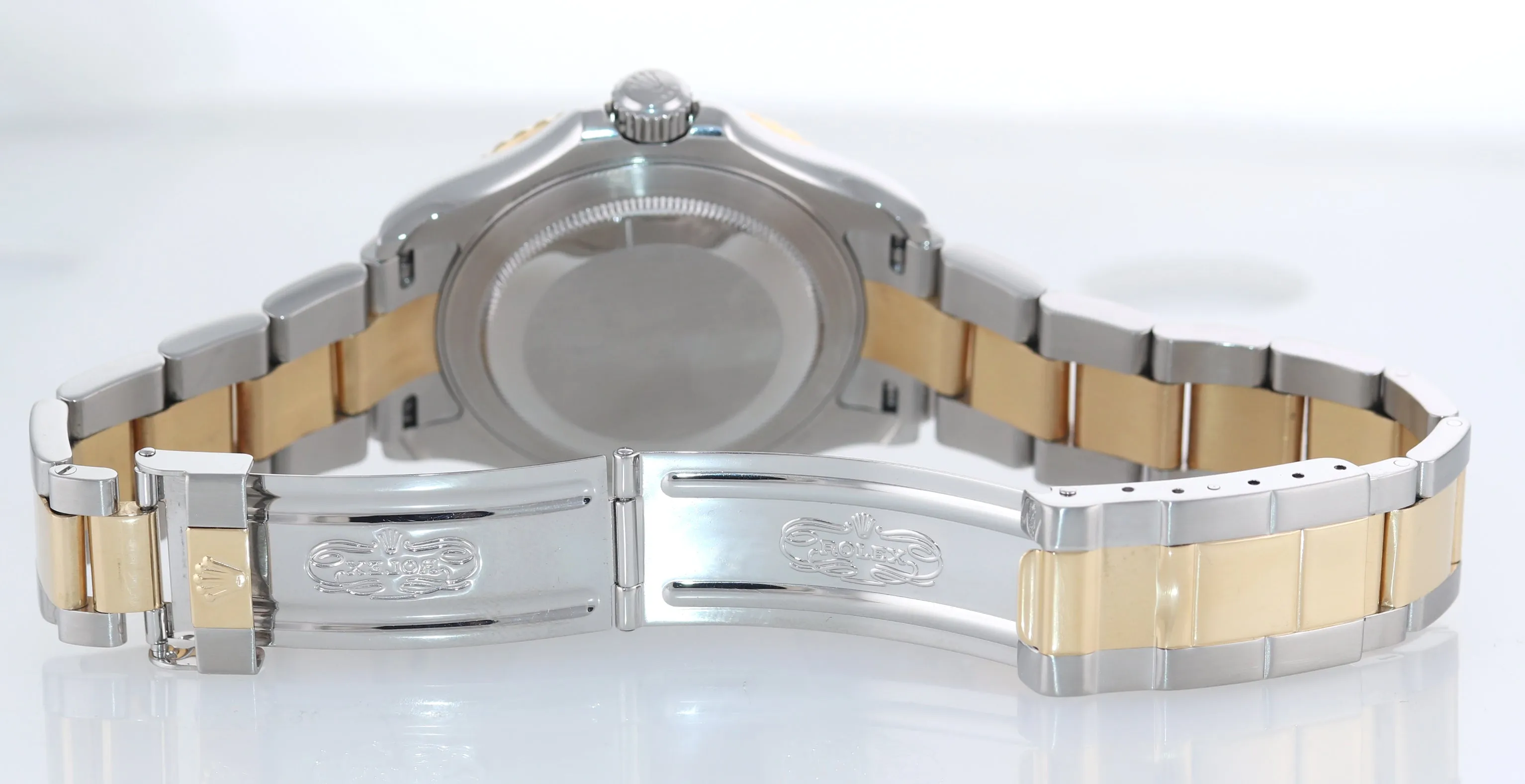 2007 Rolex 16623 Two Tone Yellow Gold Steel Yachtmaster Slate Silver Watch Box