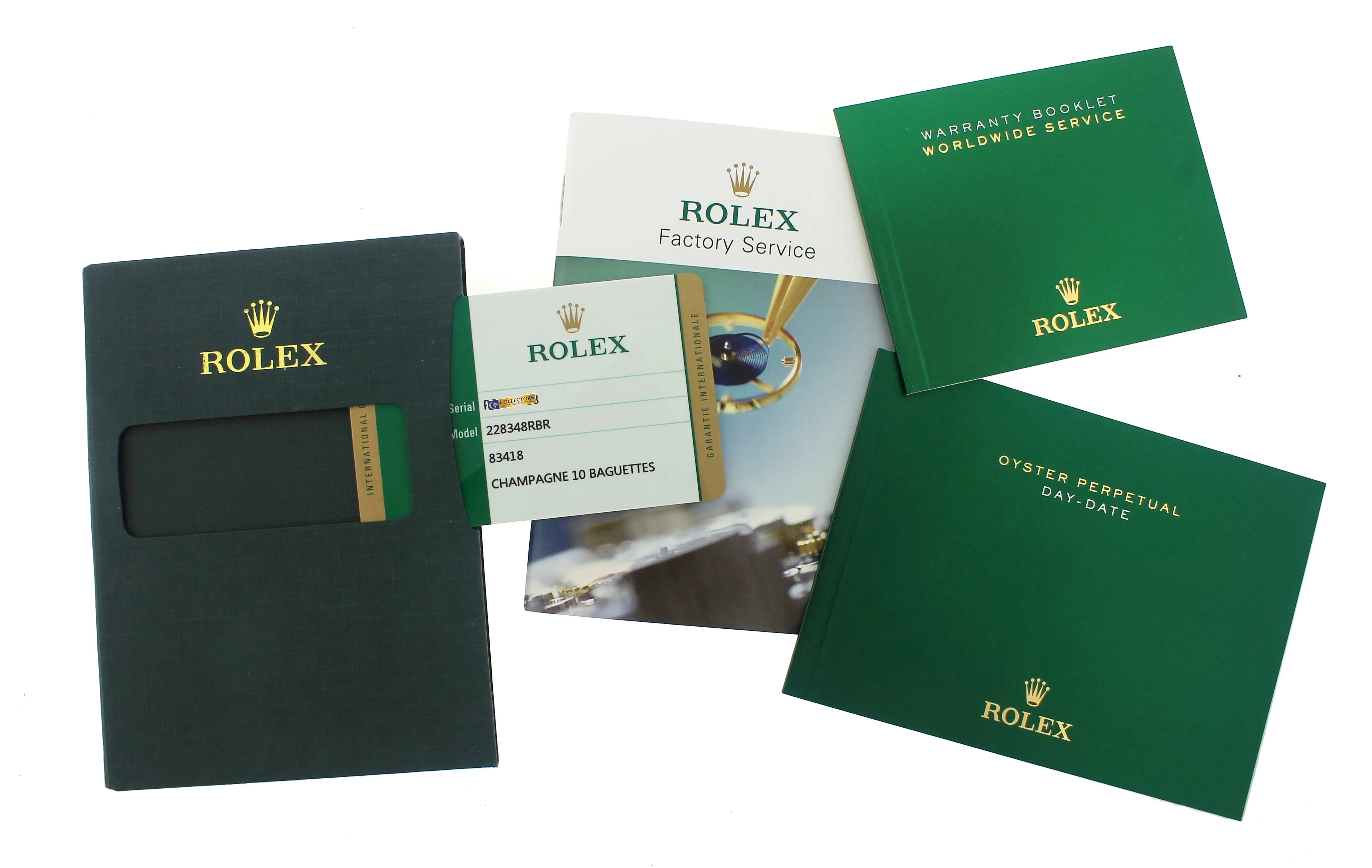 2016 Rolex Day-Date 40 Champagne Diamond 228348 18K Yellow Gold President Watch