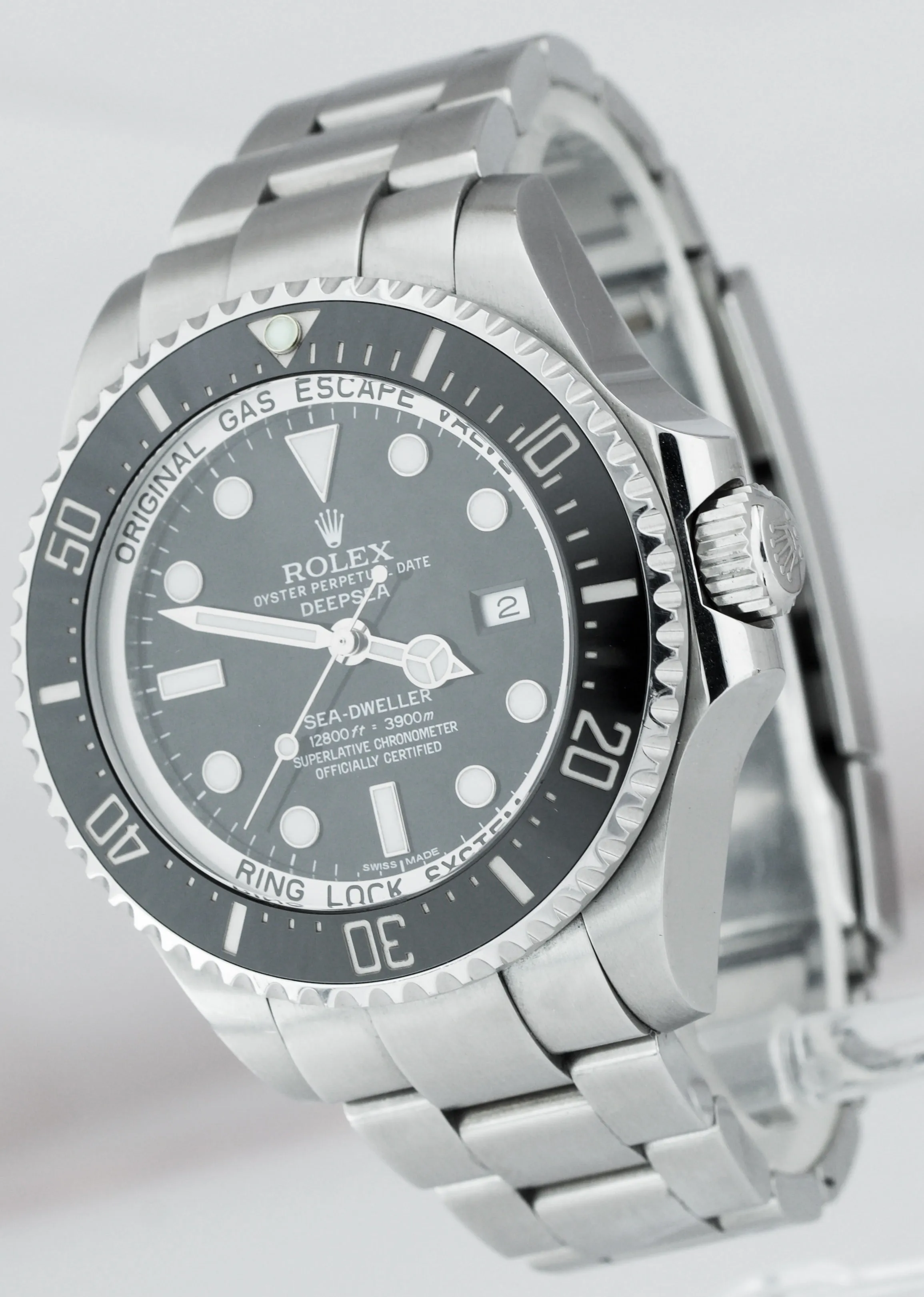 2016 UNPOLISHED Rolex Sea-Dweller Deepsea Stainless 44mm Black Dive Watch 116660