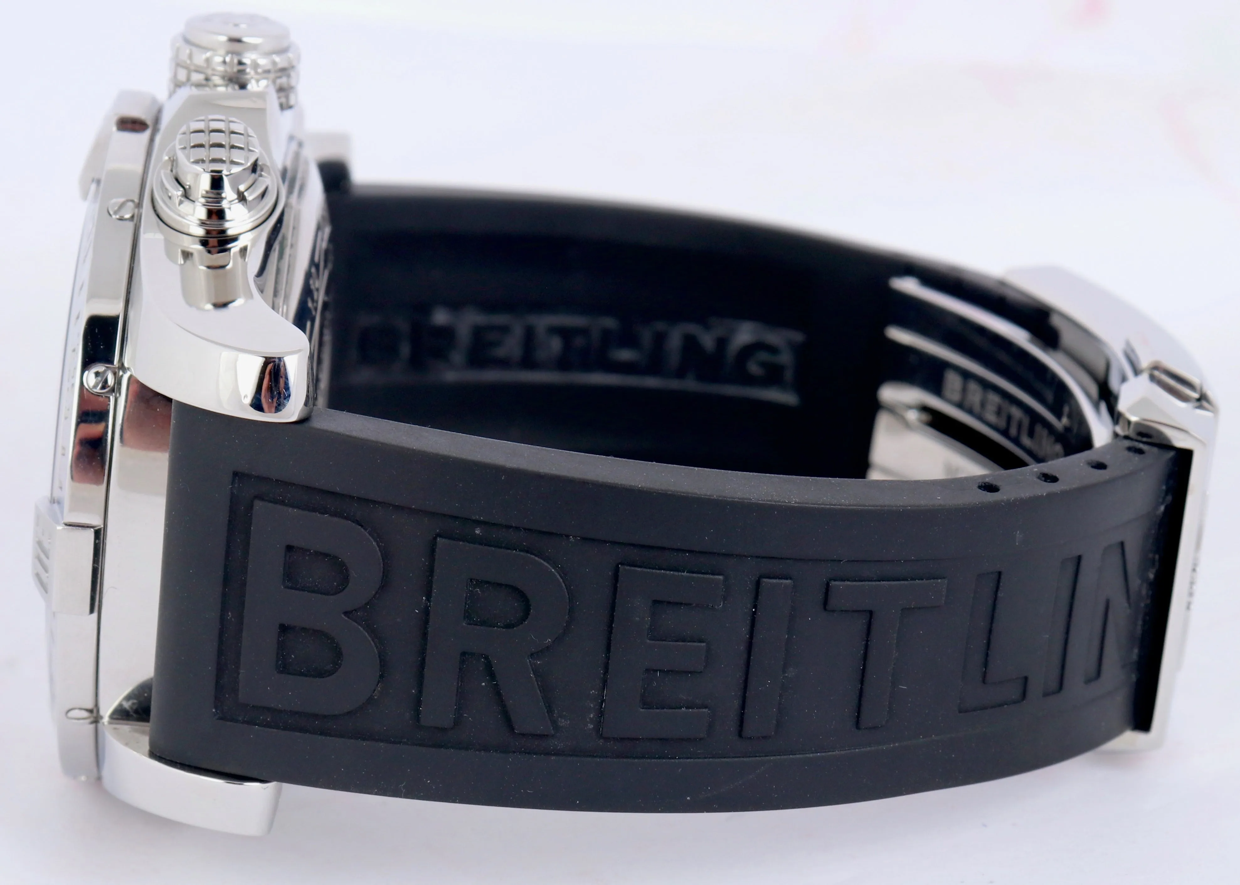 2018 Mint Breitling Super Avenger II Chronograph Black Stainless A13371 48mm