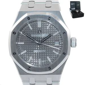 2019 PAPERS Audemars Piguet Royal Oak 15450ST.OO.1256ST.01 37mm Grey Watch