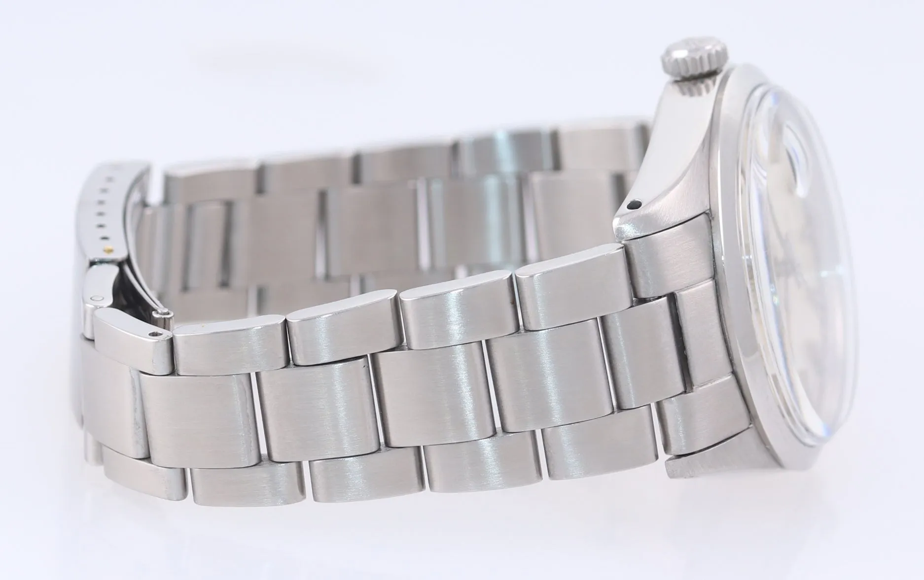 2020 SERVICED Tudor Rolex Day-Date Jumbo Steel 7017 38mm Silver Stick Watch