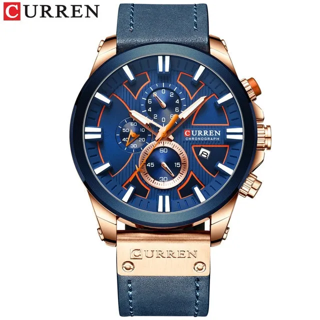 2021 CURREN Quartz Watch Men