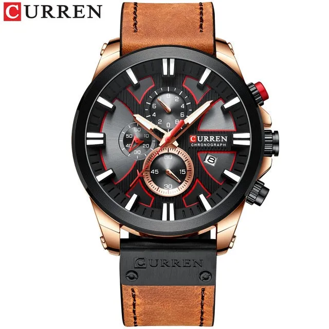 2021 CURREN Quartz Watch Men