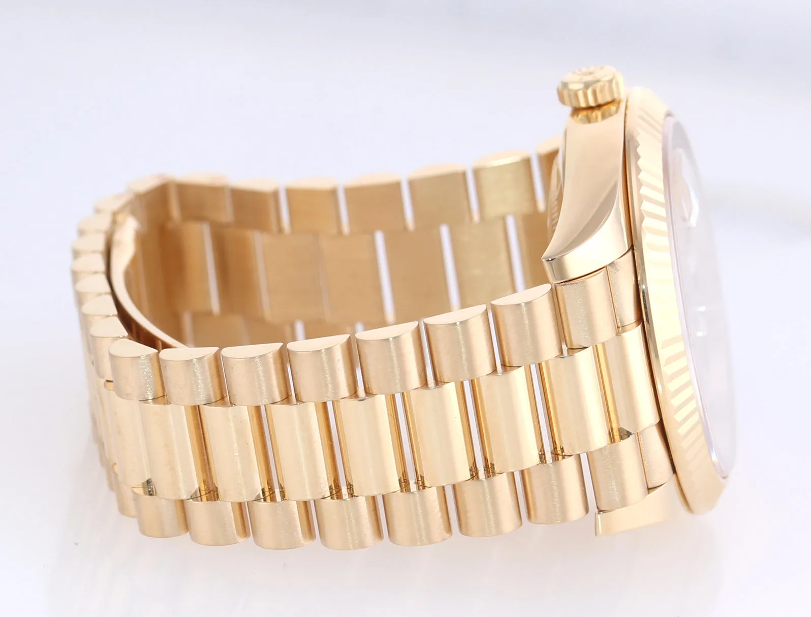 2021 PAPERS Rolex Day-Date 40 President 228238 Champ Diamond Yellow Gold Watch