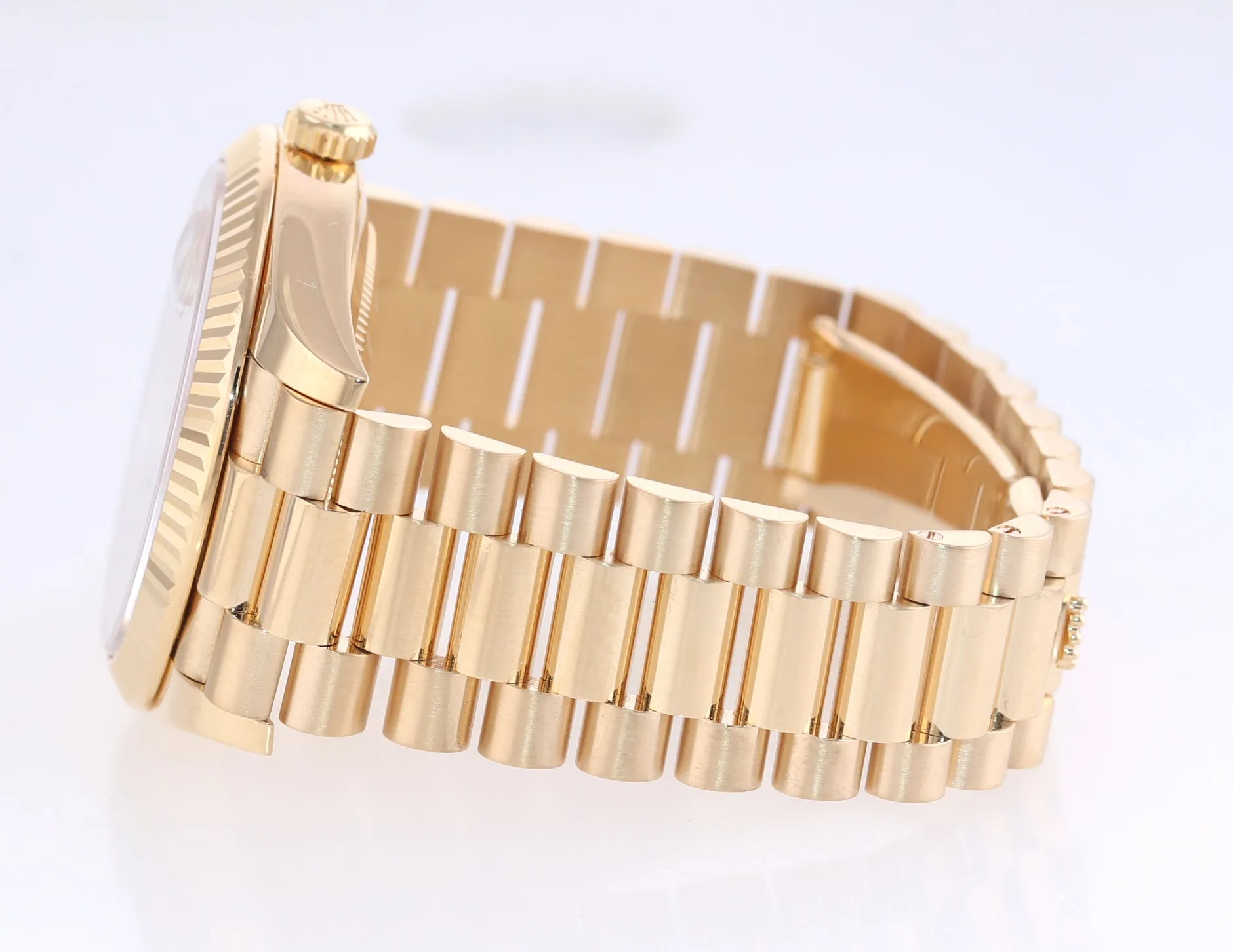 2021 PAPERS Rolex Day-Date 40 President 228238 Champ Diamond Yellow Gold Watch