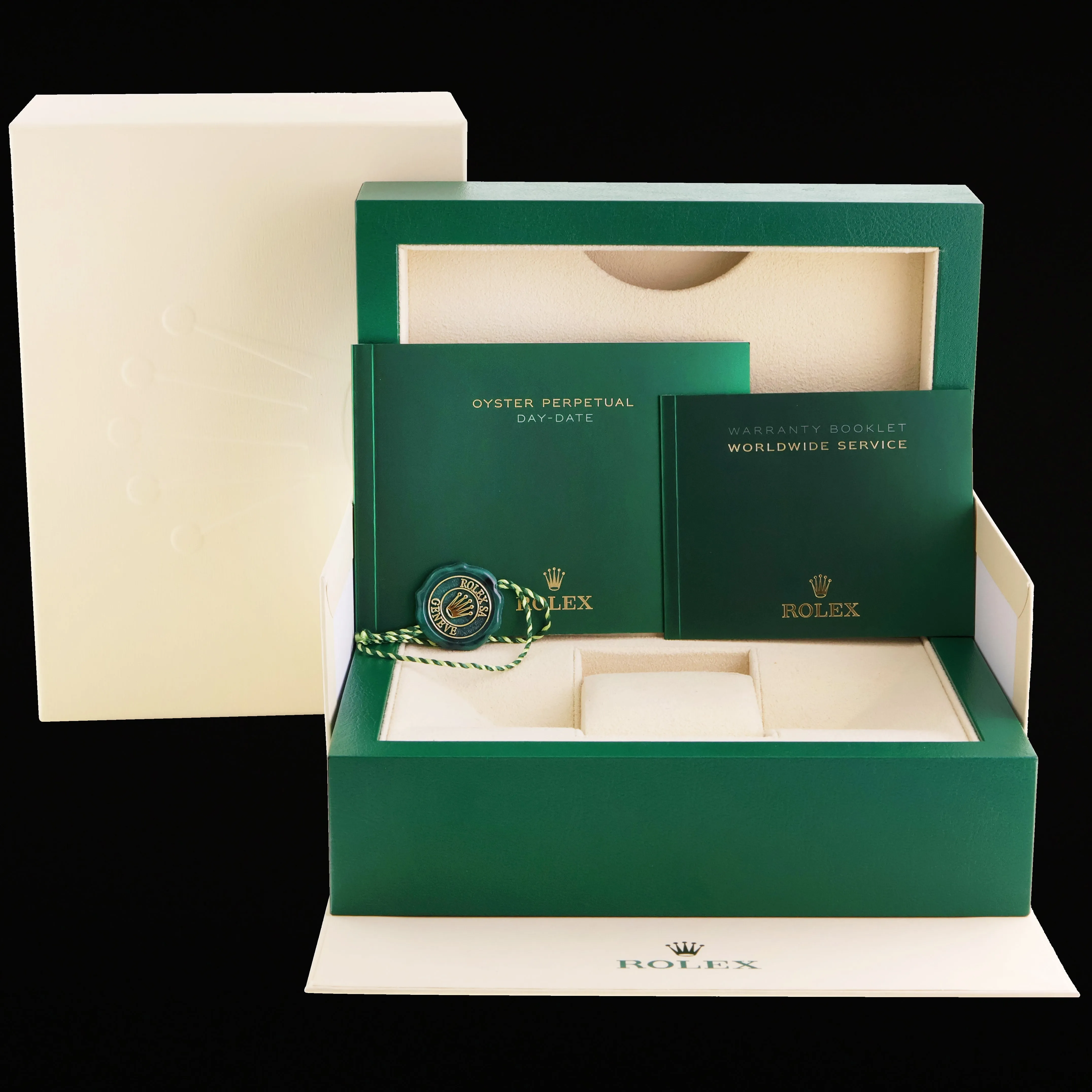 2023 MINT Rolex Day-Date 40 President 228238 Champagne Roman Yellow Gold Watch
