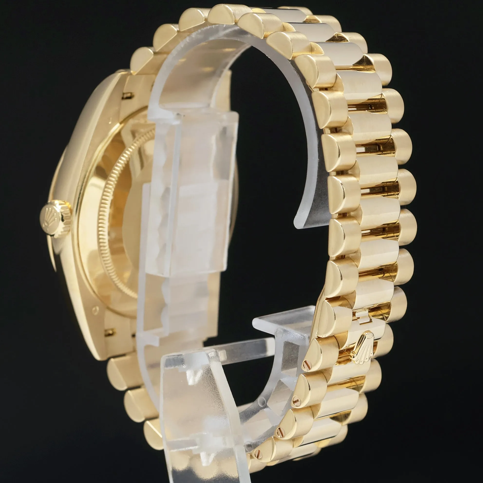 2023 MINT Rolex Day-Date 40 President 228238 Champagne Roman Yellow Gold Watch