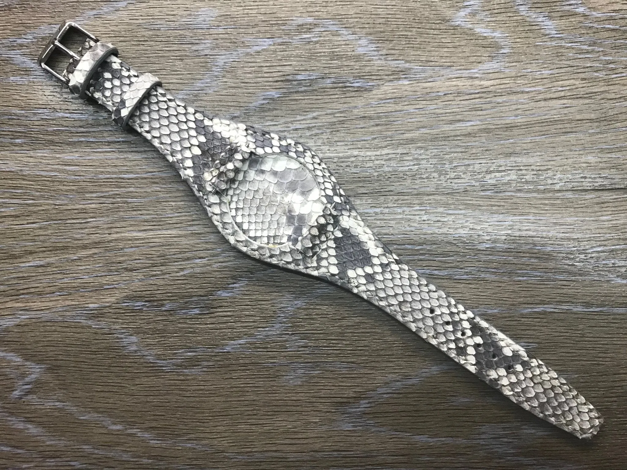 20mm watch band, wristwatch bands leather, bund strap, black and white, Gray Leather Watch Strap, uhrenarmband leder
