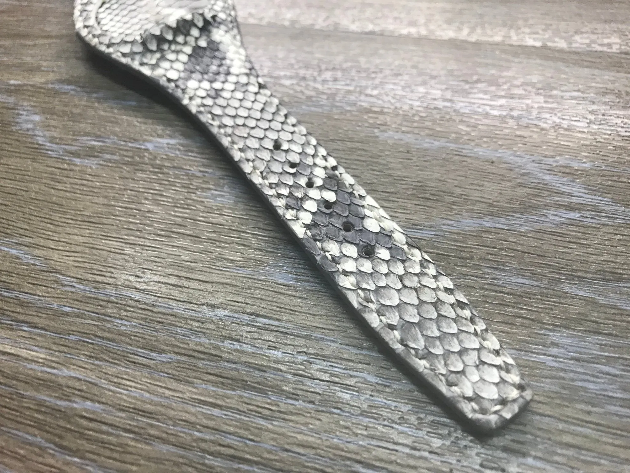 20mm watch band, wristwatch bands leather, bund strap, black and white, Gray Leather Watch Strap, uhrenarmband leder