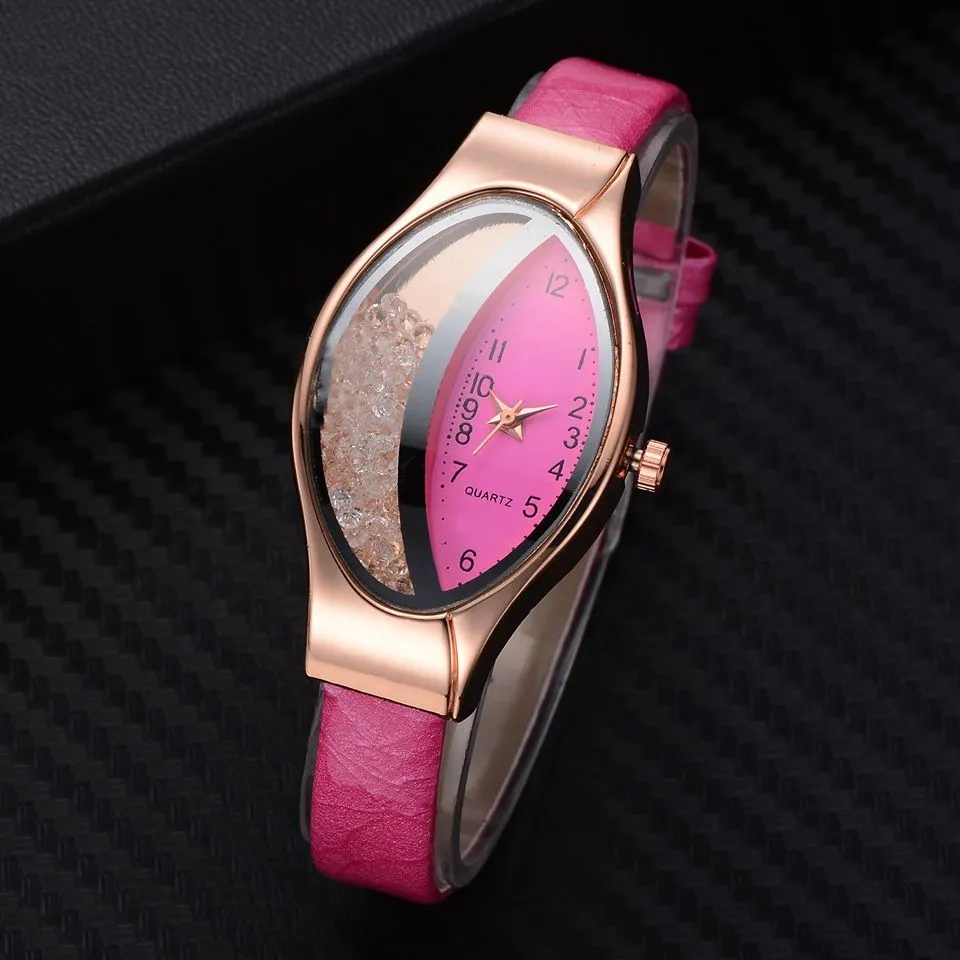 30 Pieces) Snakeskin Band Ellipse Watch