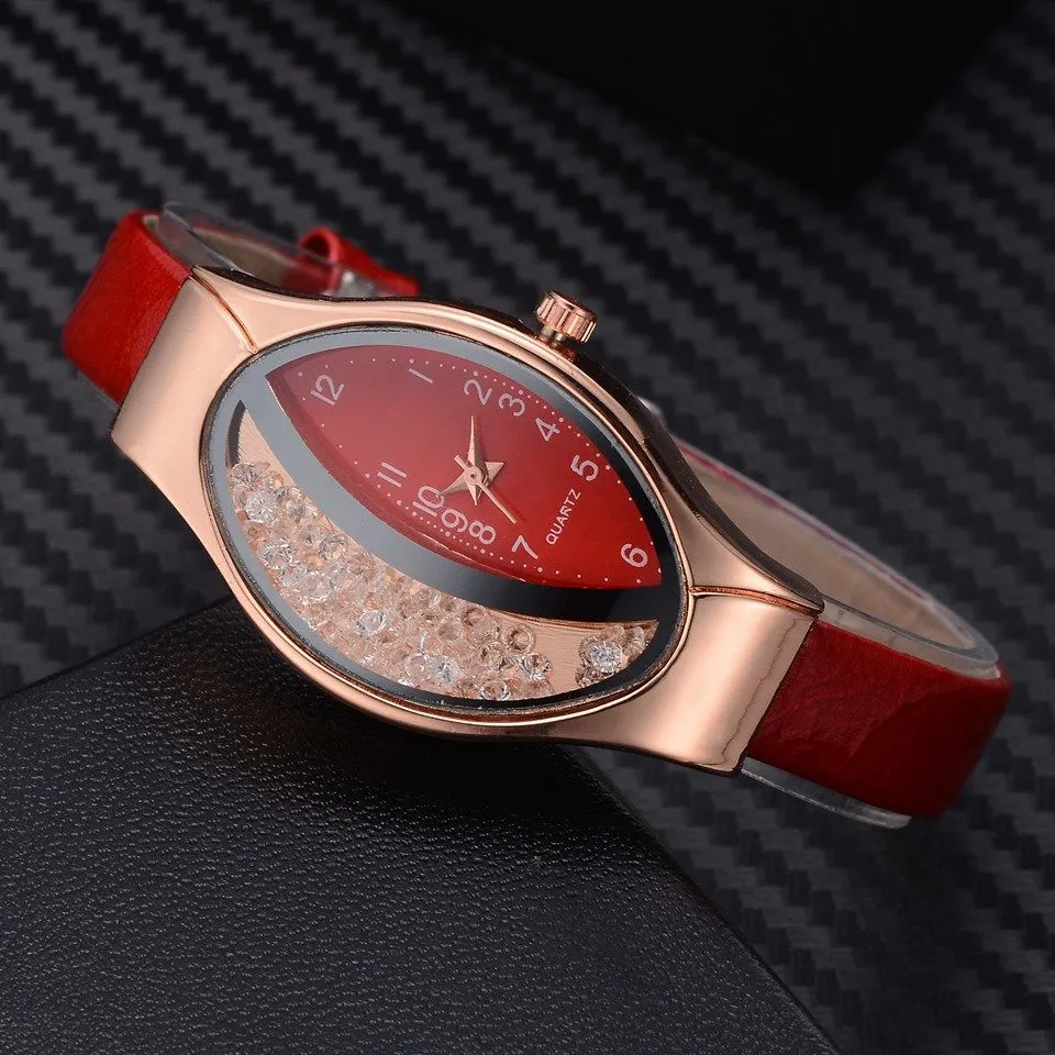 30 Pieces) Snakeskin Band Ellipse Watch