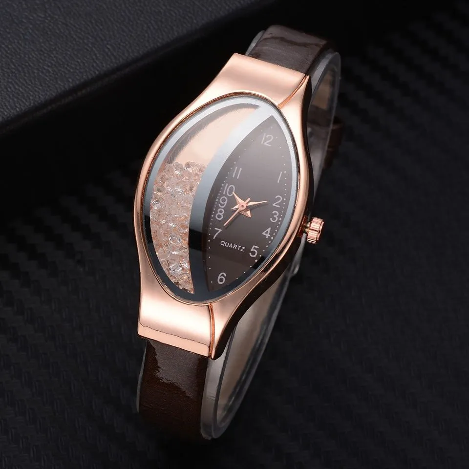 30 Pieces) Snakeskin Band Ellipse Watch