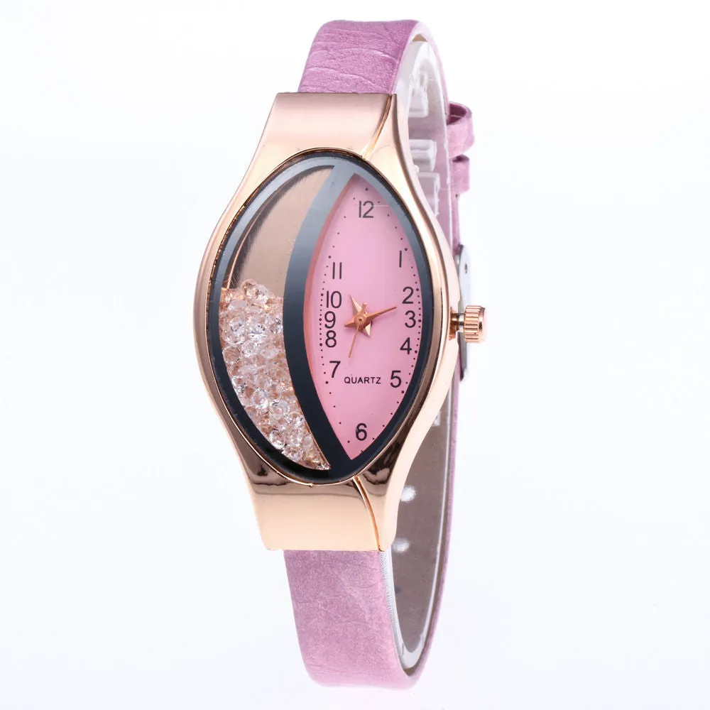 30 Pieces) Snakeskin Band Ellipse Watch