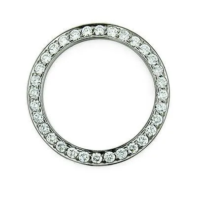 3.5 Ct. Custom Mined Diamond Bezel To Fit Rolex Mens Watch Channel Set