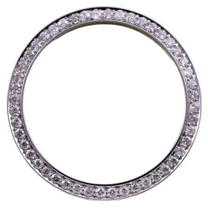 3.75 Carats Mined Diamond Bezel To Fit Rolex Chopard Tudor Date All Watch Models