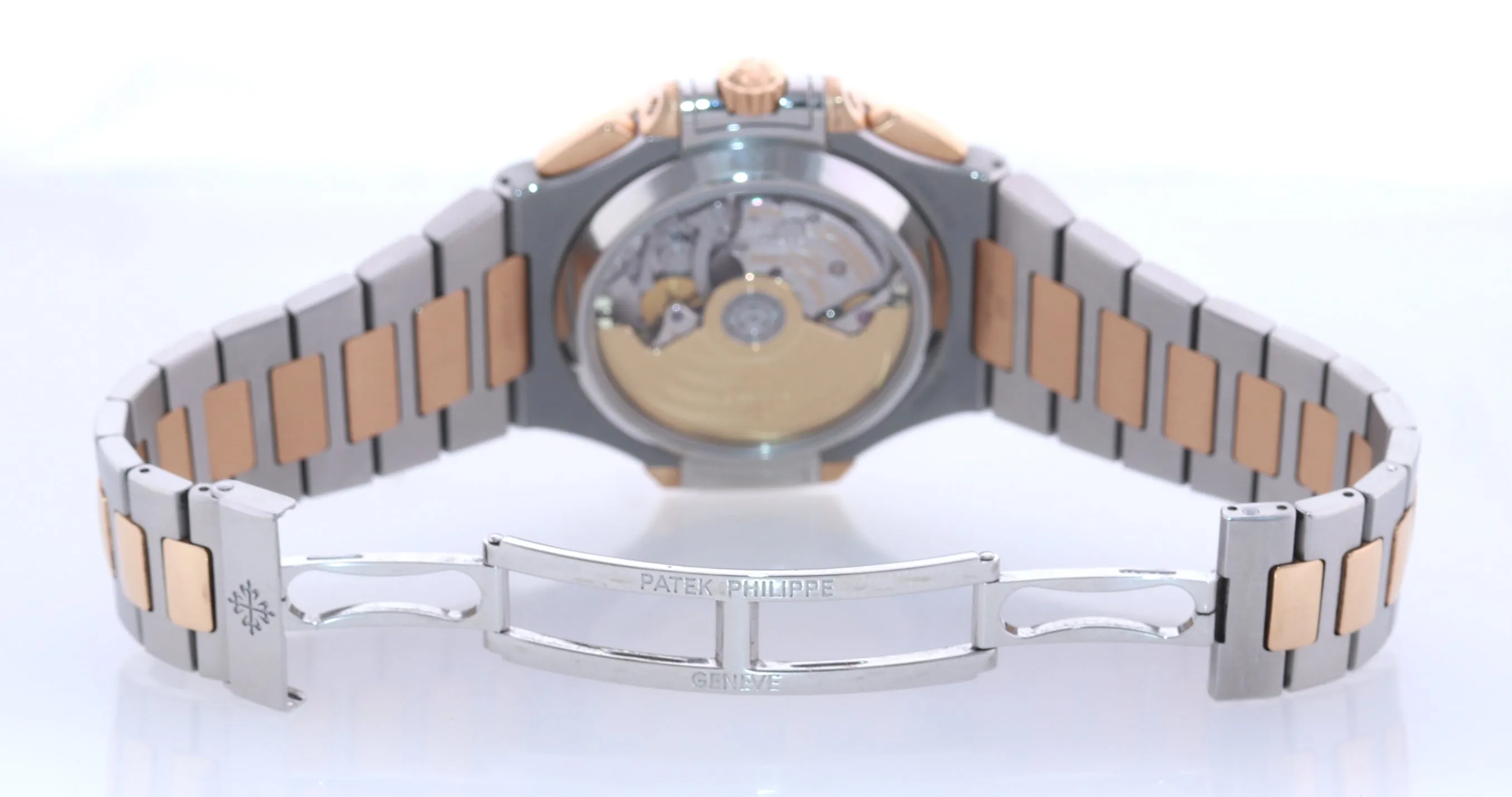 5980AR Patek Philippe Nautilus Rose Gold Two Tone Steel Blue 40.5m Watch Box