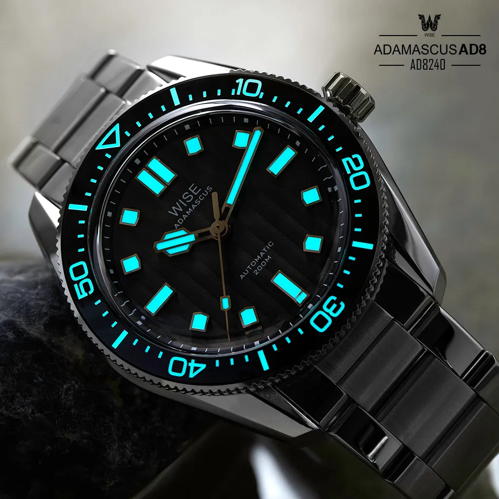 ADAMASCUS AD8240-S Stainless Steel 904L Bracelet Set