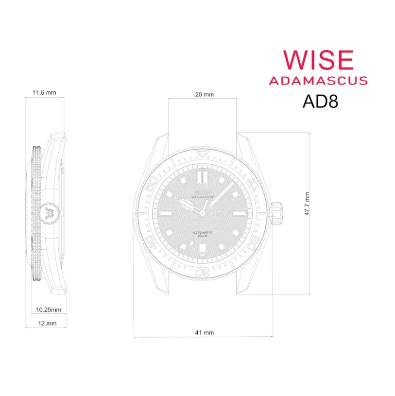 ADAMASCUS AD830A Stainless 904L