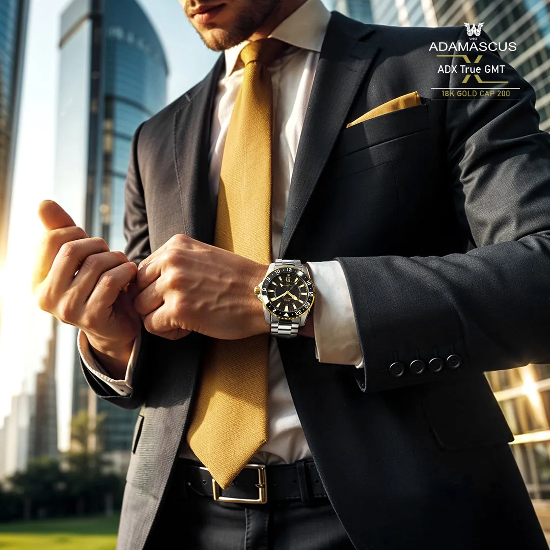 ADAMASCUS ADX101YG True GMT 18K Gold Cap 200