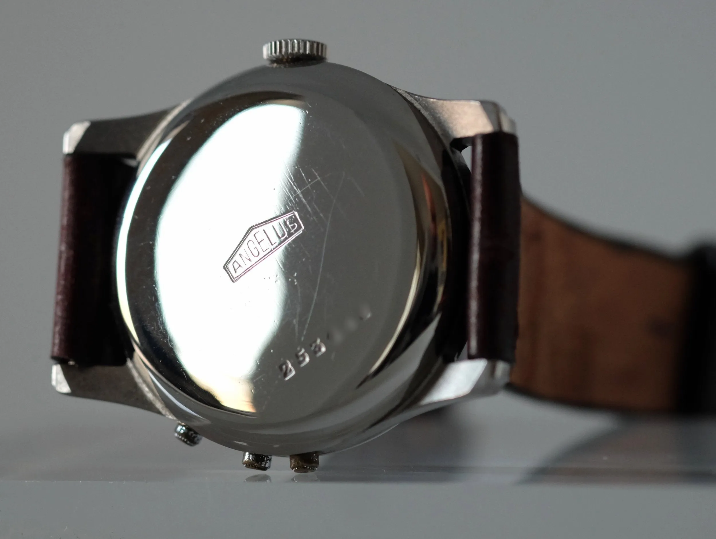 Angelus Datoluxe Triple Date Moonphase in Stainless Steel