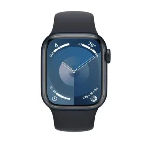 Apple Watch Series 9 GPS 45mm Midnight Aluminium Case with Midnight Sport Band - S/M