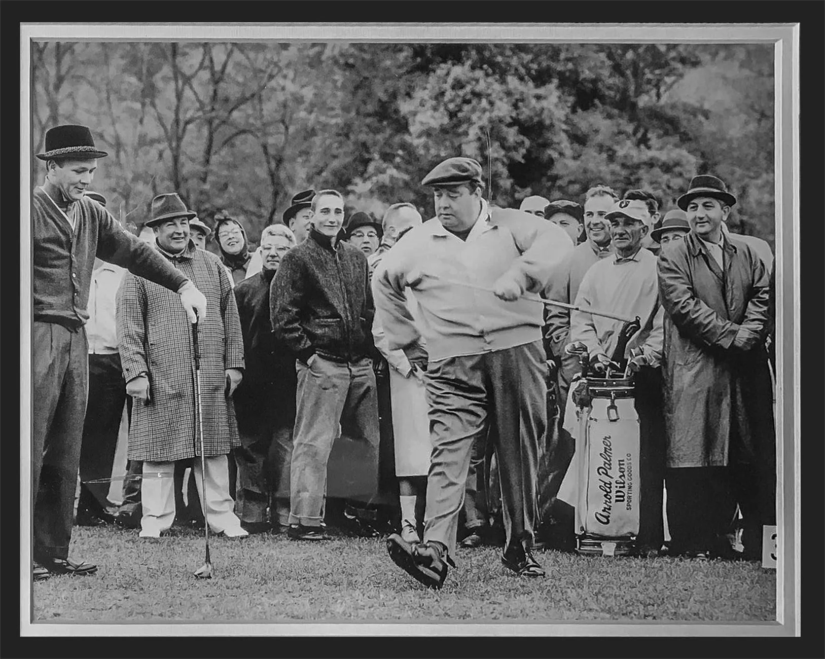 ARNOLD PALMER & JACKIE GLEASON “And Away We Go” 1961 Photograph - $1K APR Value w/ CoA!  