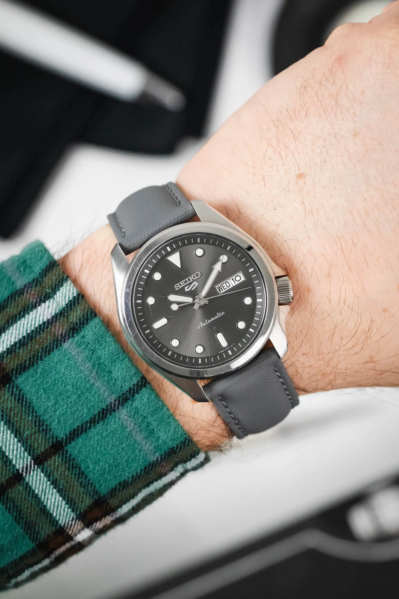 Artem Straps Loop-less™ Grey Sailcloth Watch Strap