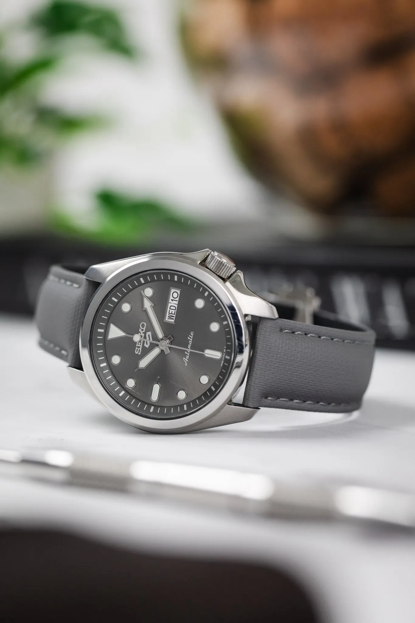 Artem Straps Loop-less™ Grey Sailcloth Watch Strap