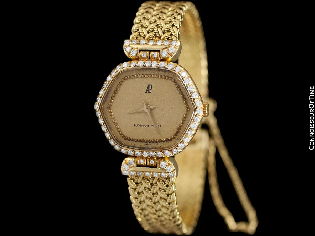 Audemars Piguet Rare & Exquisite Ladies Bracelet Watch - 18K Gold & Diamonds