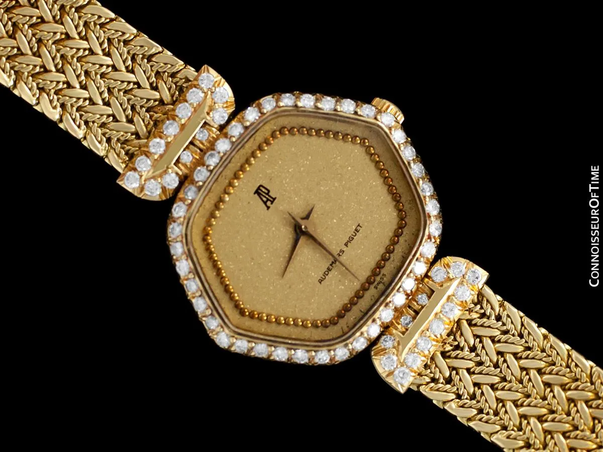 Audemars Piguet Rare & Exquisite Ladies Bracelet Watch - 18K Gold & Diamonds