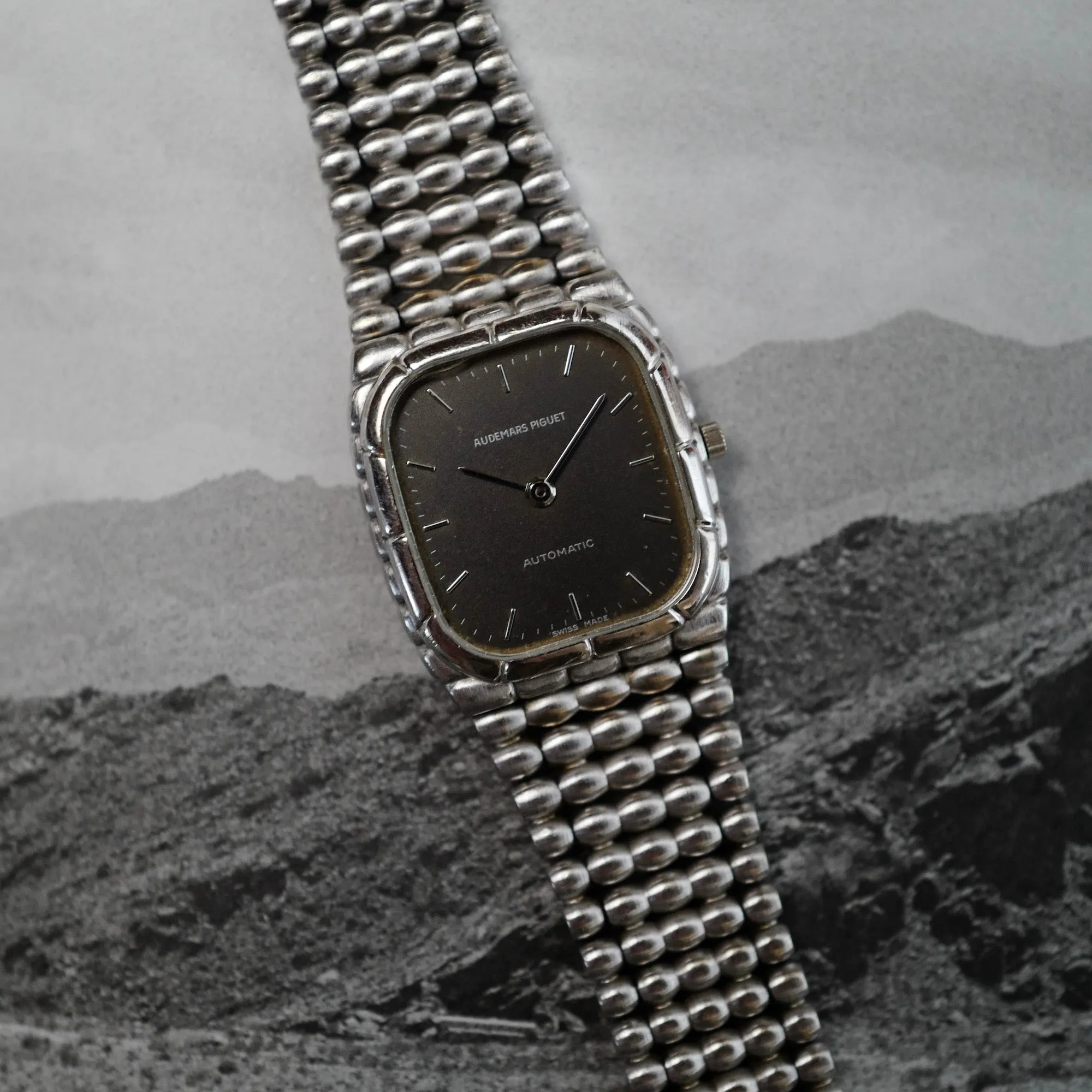 Audemars Piguet White Gold Automatic Bullet Bracelet Watch